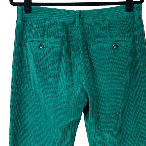 ISABEL MARANT Moreo Cord Trousers Pants Green US 10 FR 42 Corduroy Cropped - Picture 8 of 11
